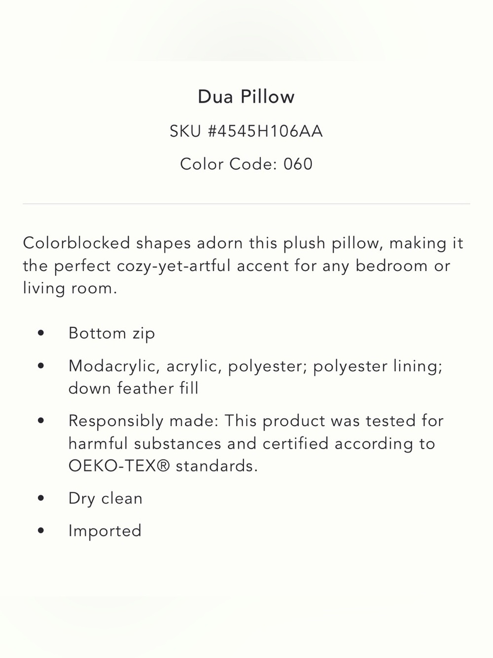 Anthro Dua Pillow - Picture 3 of 4
